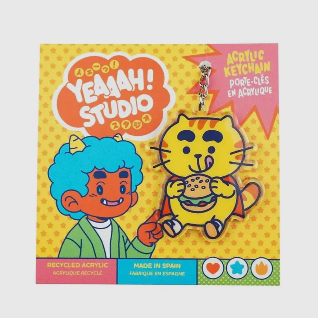 Schlüsselanhänger - Burger Cat