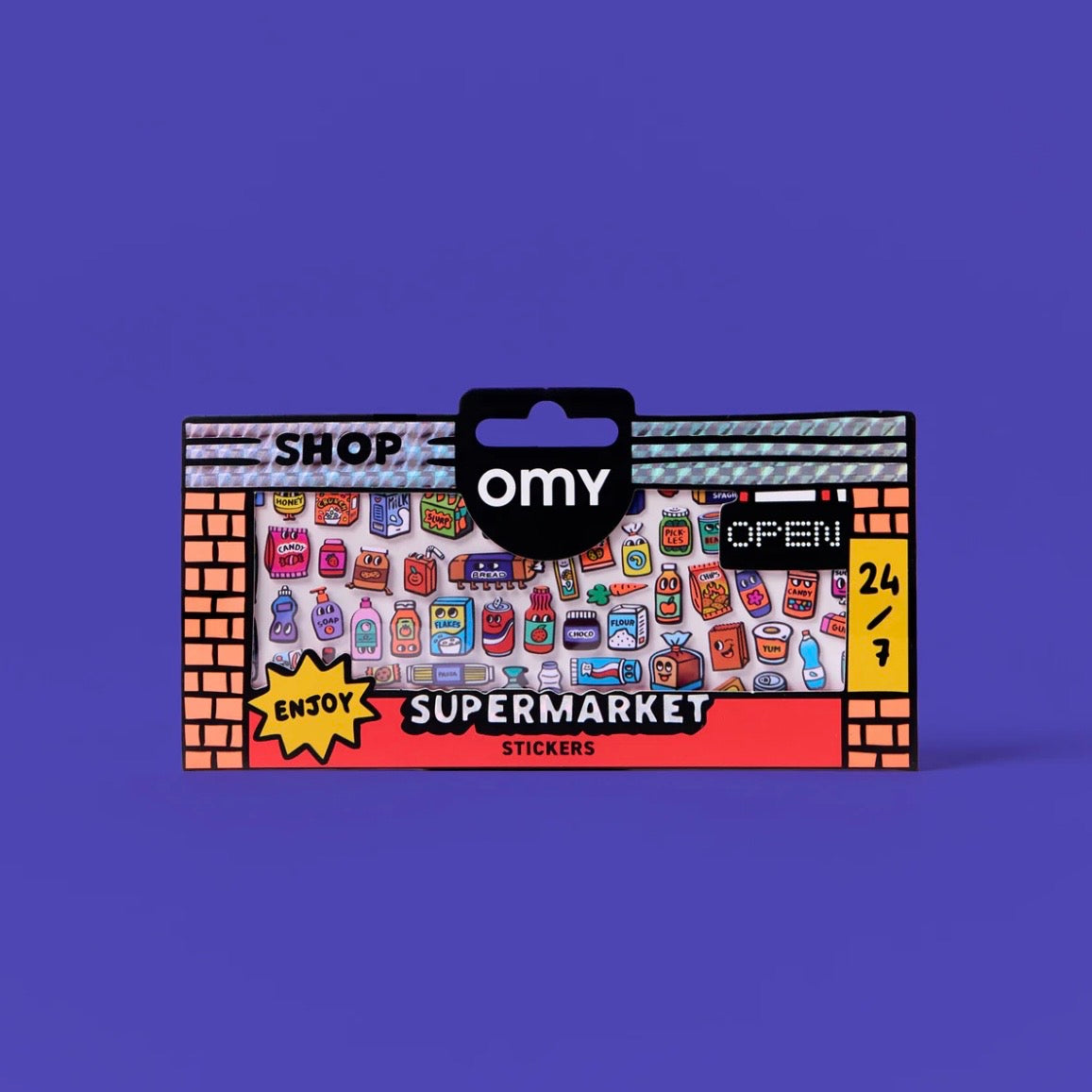 Stickerbogen - Supermarket