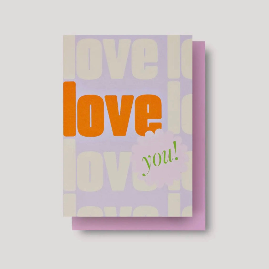 Grußkarte - Love Love Love You