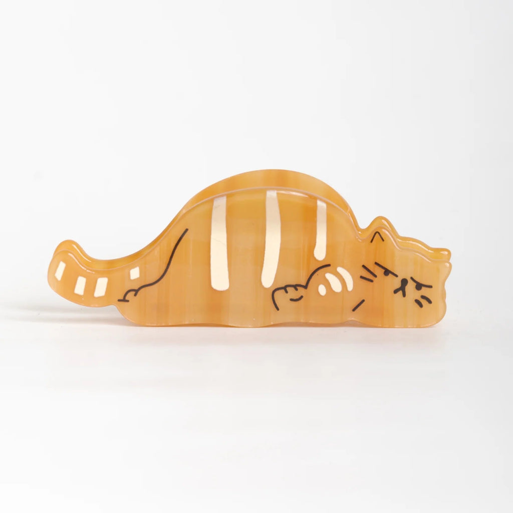 Haarspange - Orange Katze