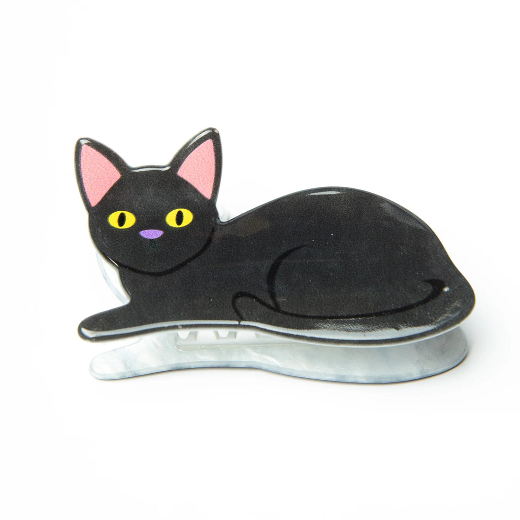 Haarspange - Schwarze Katze