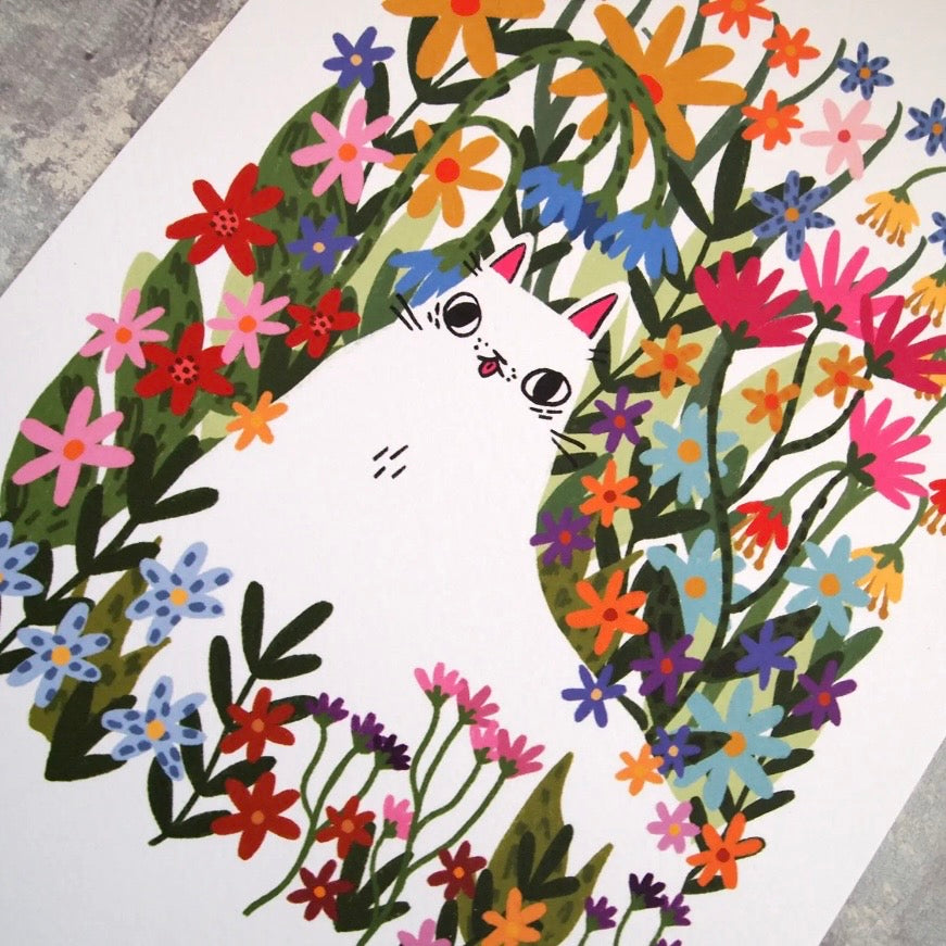 A4 Print - Meadow Cat