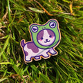 Pin aus Holz - Frog Cat