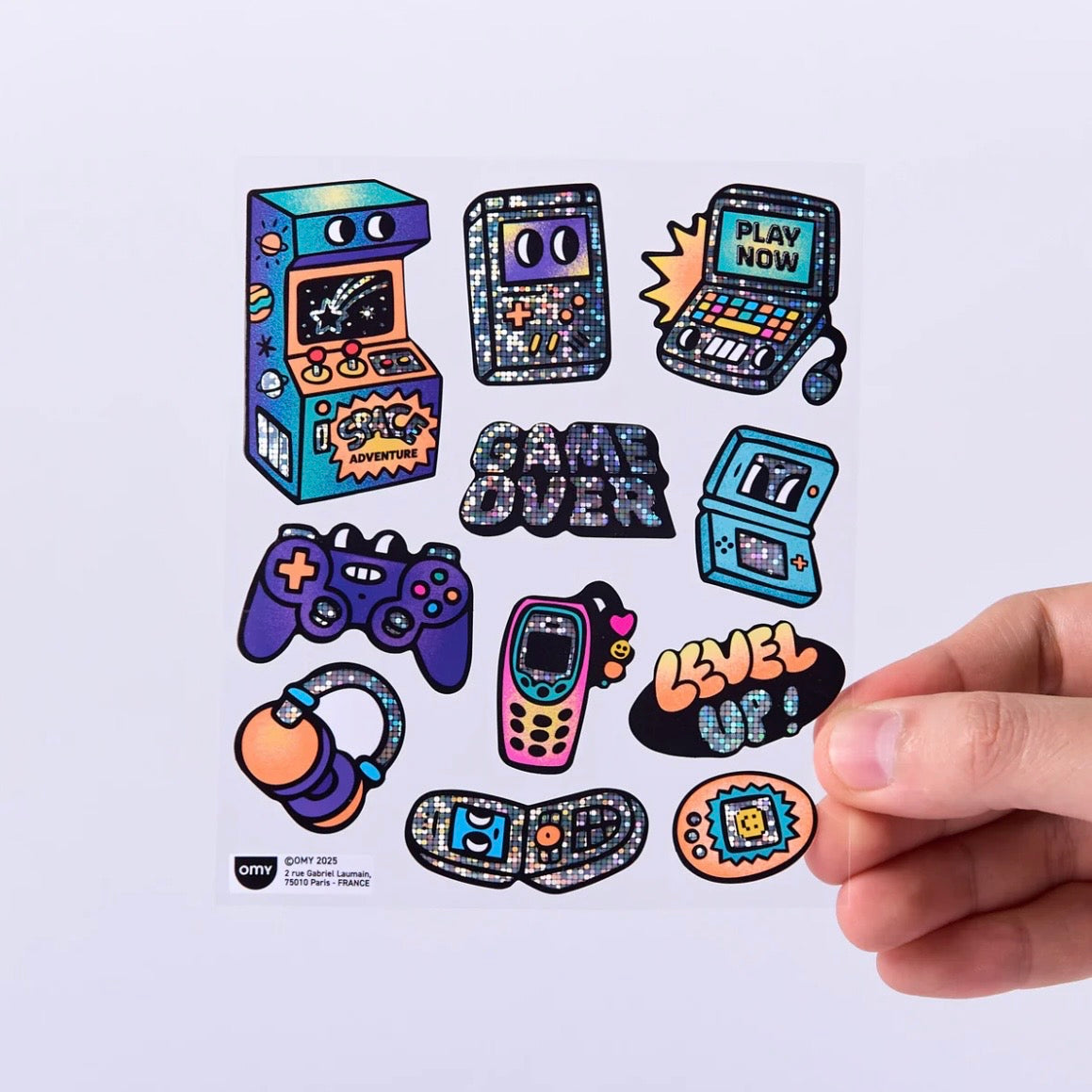 Stickerbogen - Big Game Boy