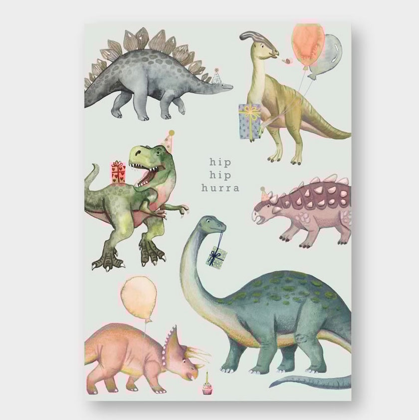 Postkarte - Dino Party