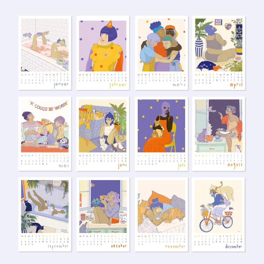 BALD VERFÜGBAR: 2027 Wandkalender - Happy Places
