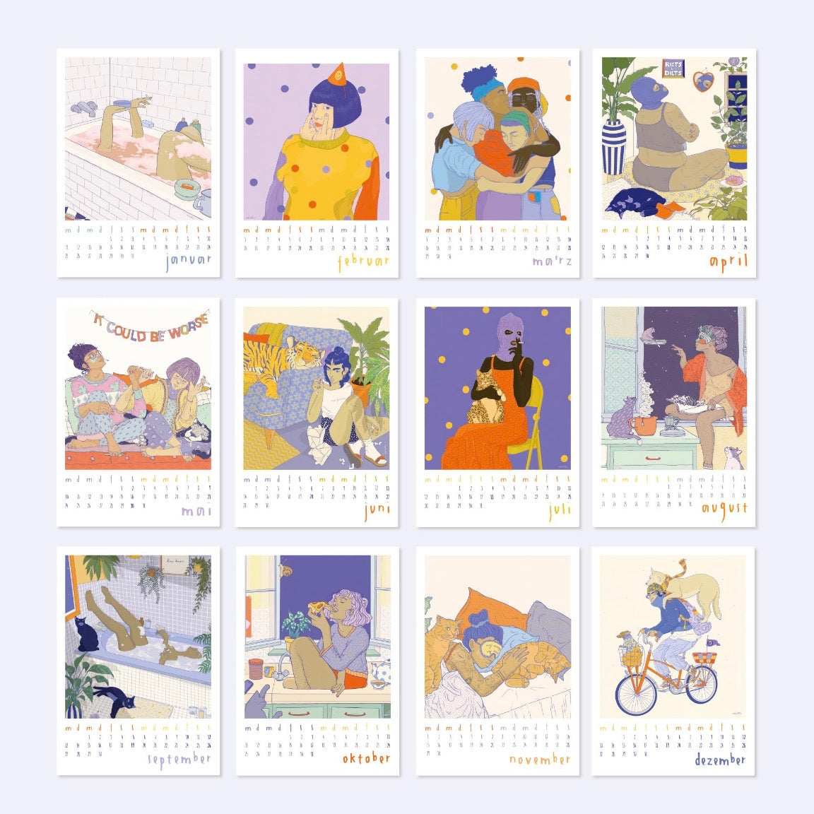 BALD VERFÜGBAR: 2027 Wandkalender - Happy Places