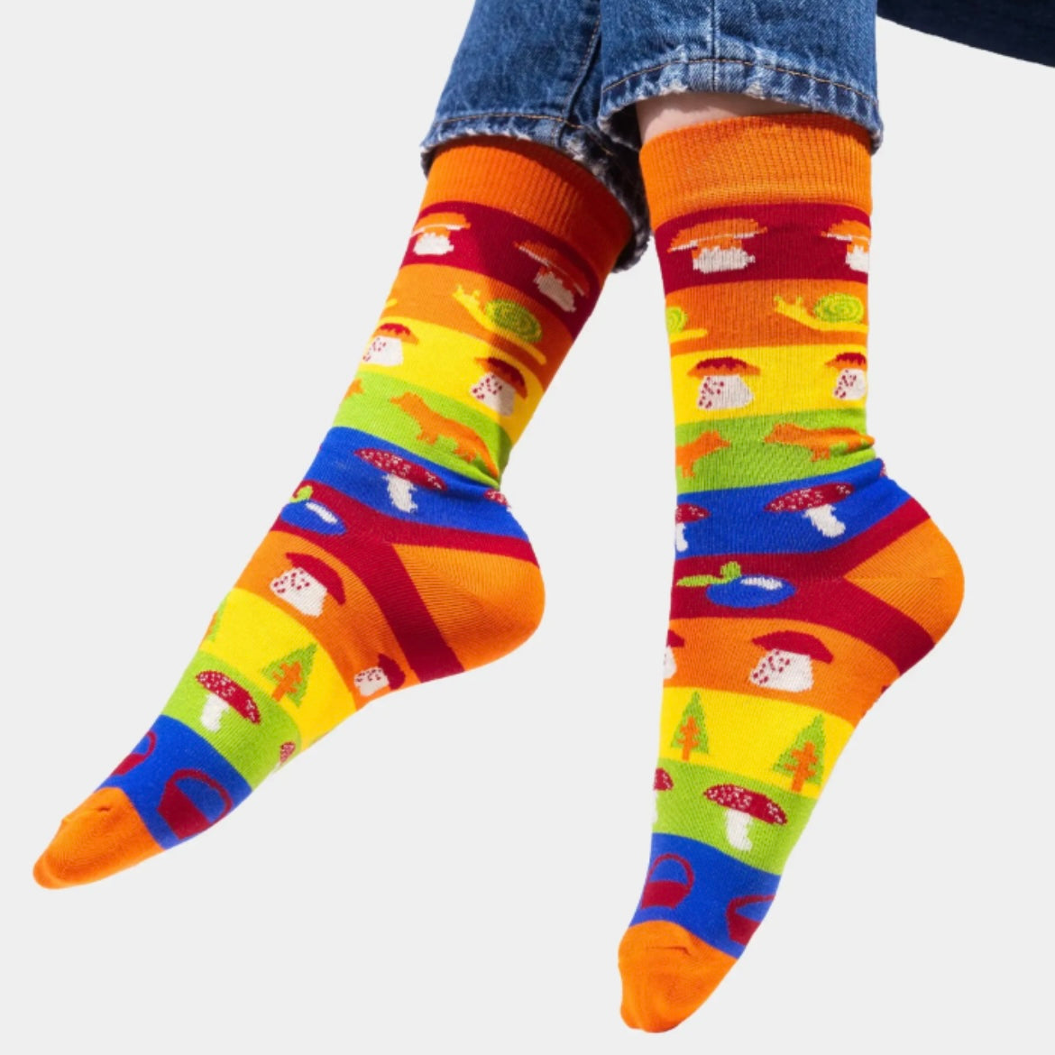 Socken - Regenbogen Wald