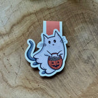 Magnetisches Lesezeichen - Geisterkatze