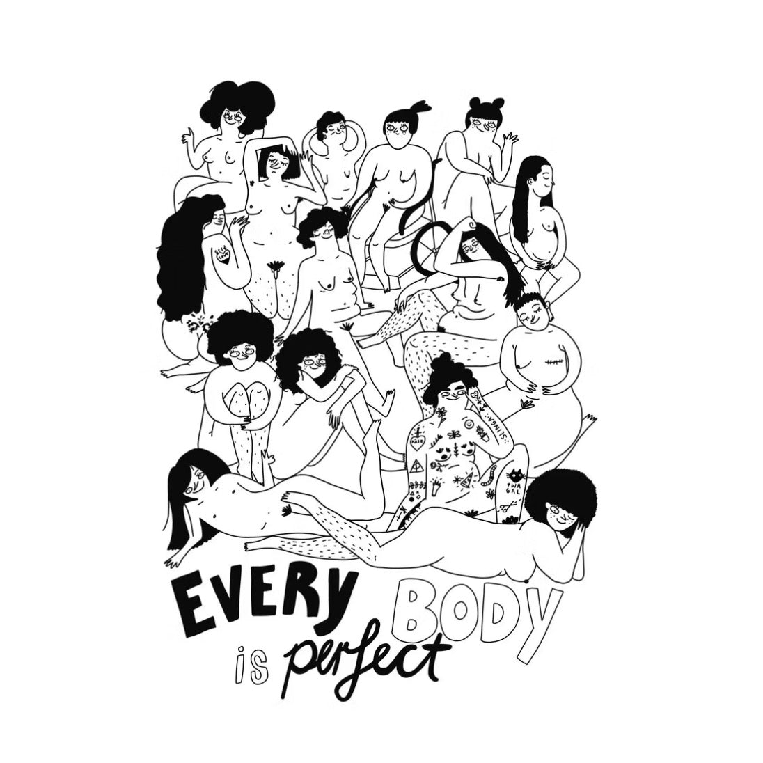 A4 Print - Every Body Is Perfect