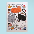 A4 Print - Kitchen Cats