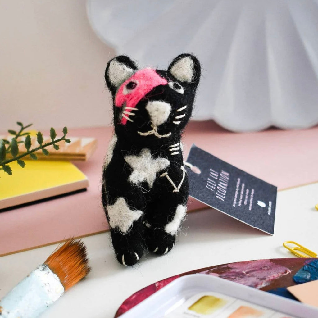 Anhänger aus Filz - Kitty Starfluff