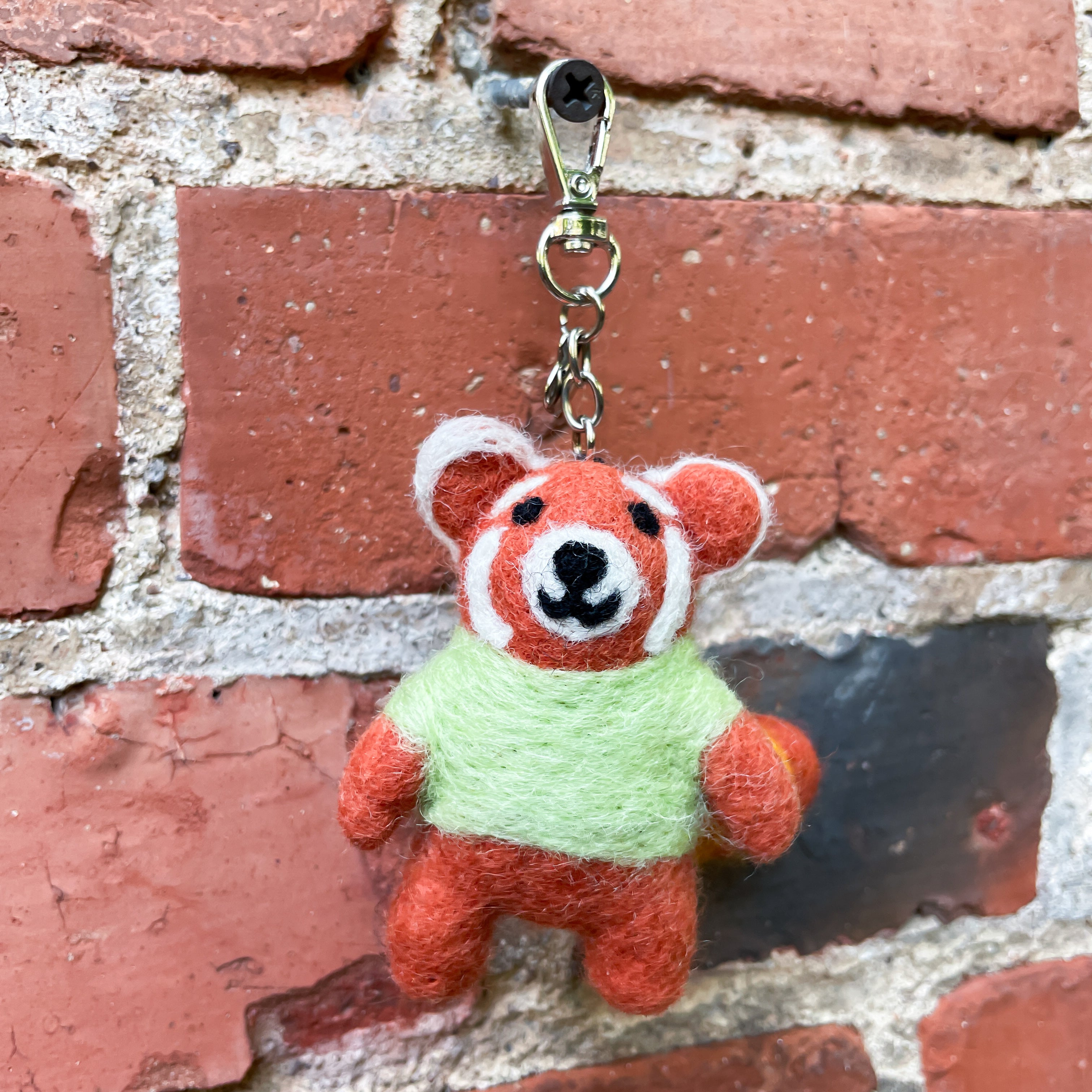 Schlüsselanhänger aus Filz - Roter Panda