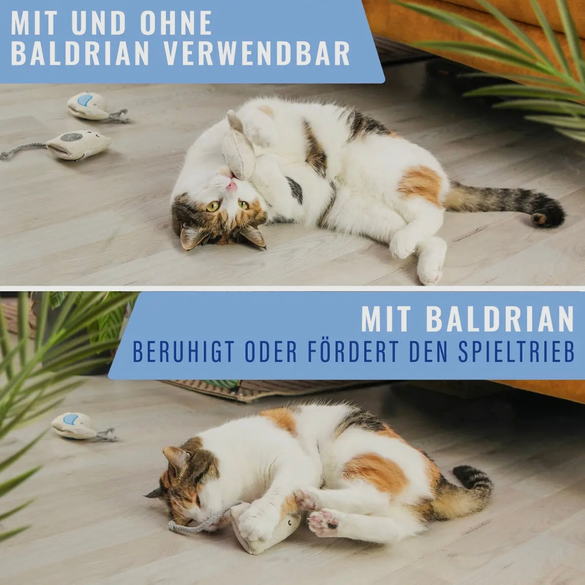 Katzenspielzeug mit Baldrian