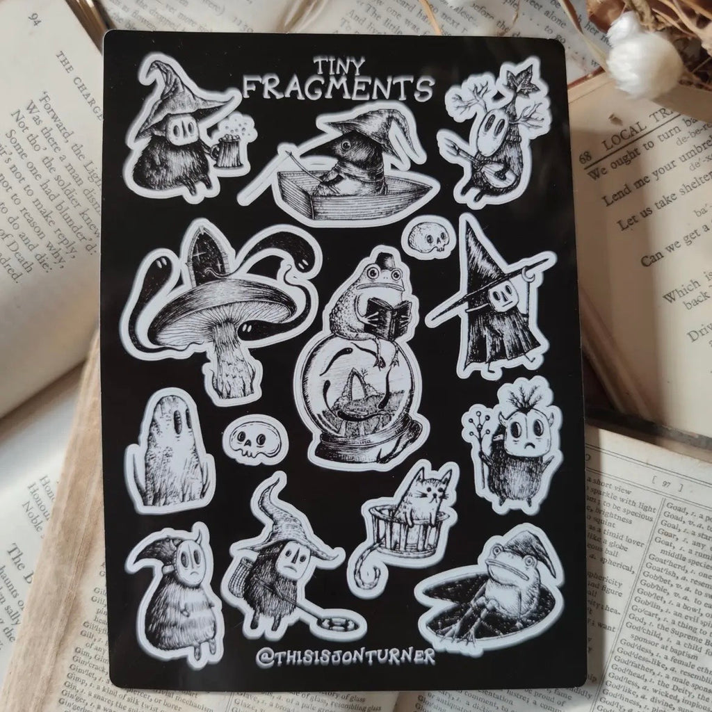 Stickerbogen - Tiny Fragments