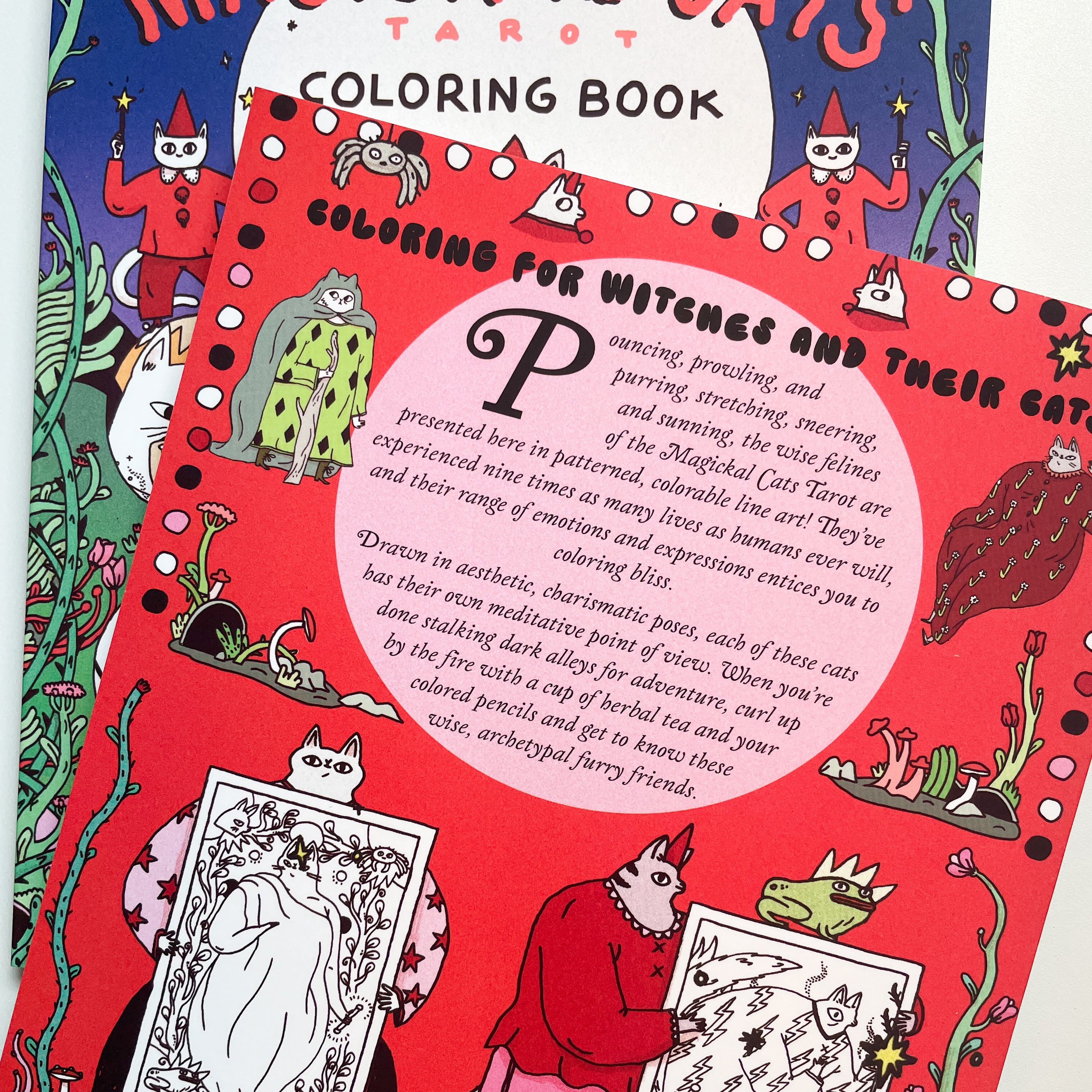 Ausmalbuch - Magickal Cats Tarot