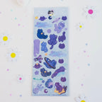 Stickerbogen - Glitzer Katzen - Galaxy