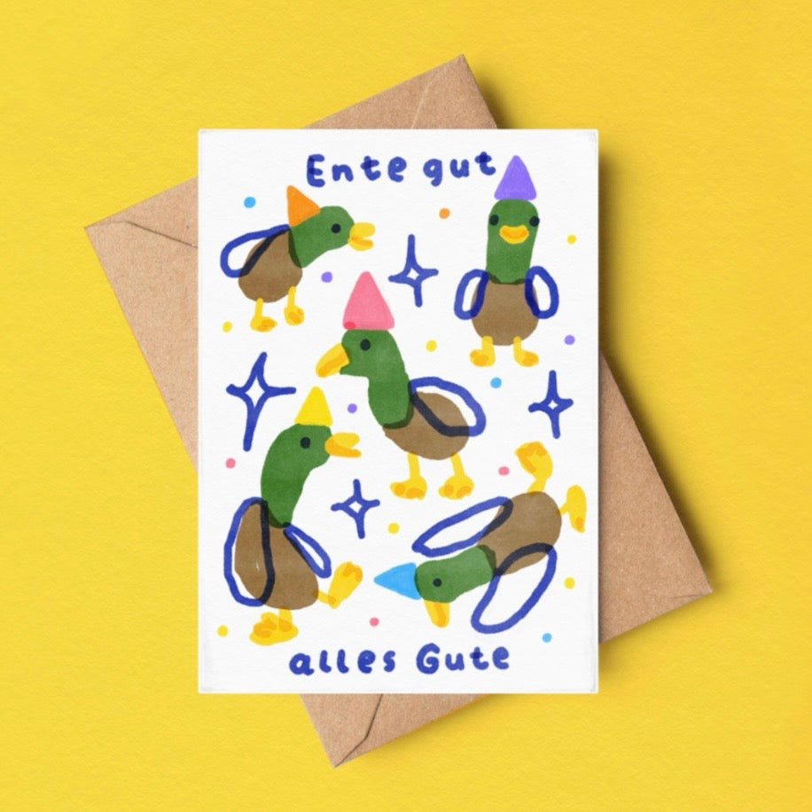 Grußkarte - Ente Gut Alles Gut