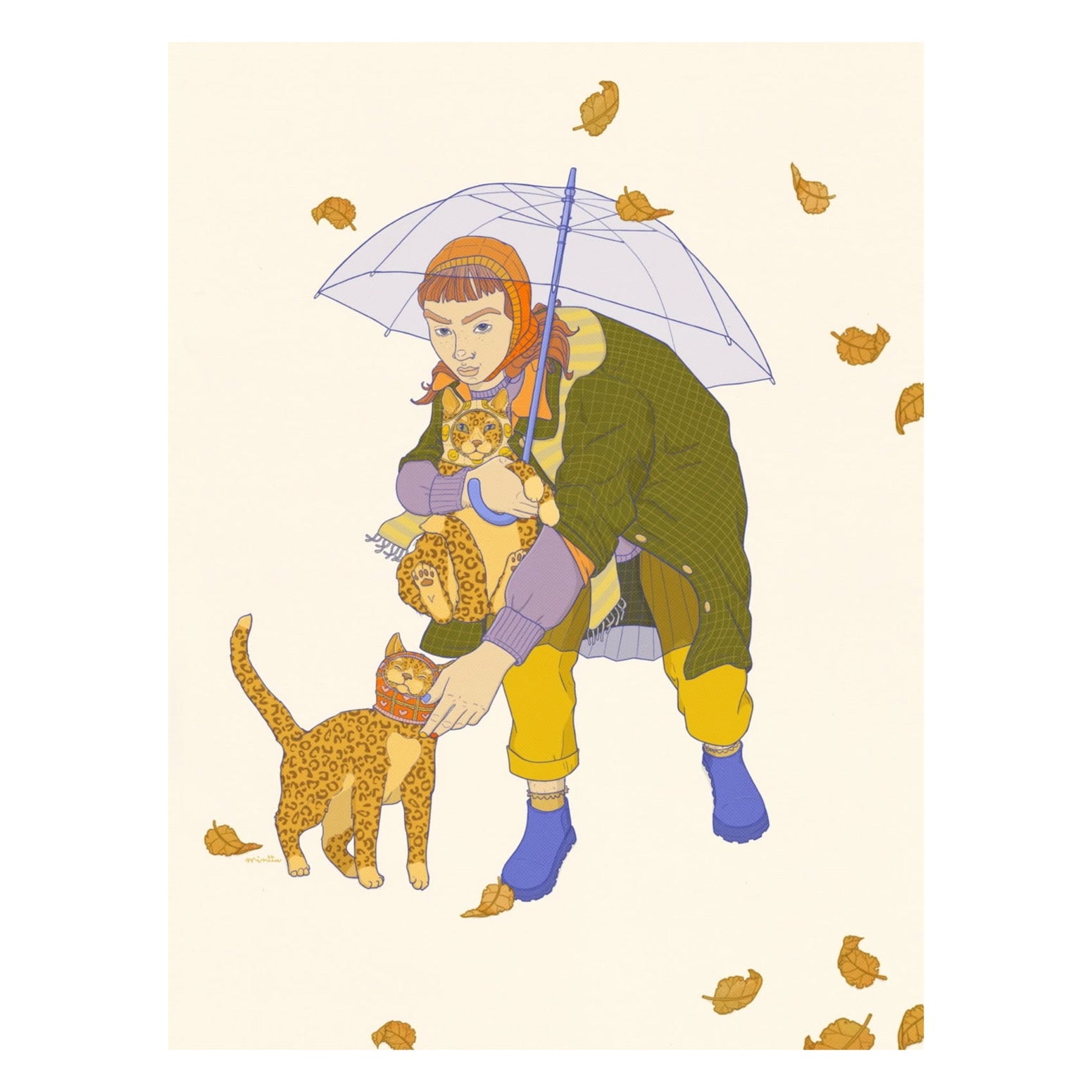 Postkarte - Rainy Day