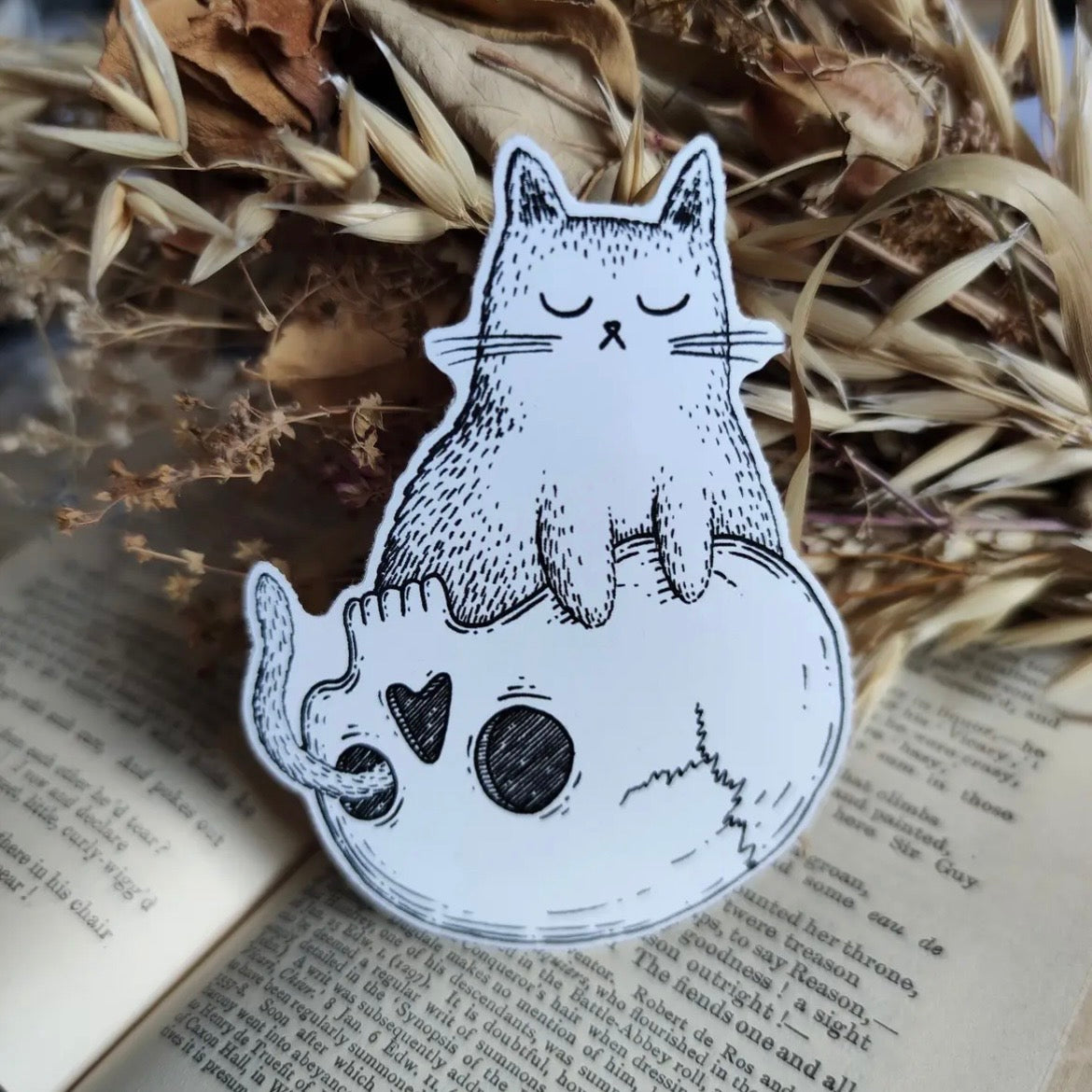 Sticker - Skull Cat
