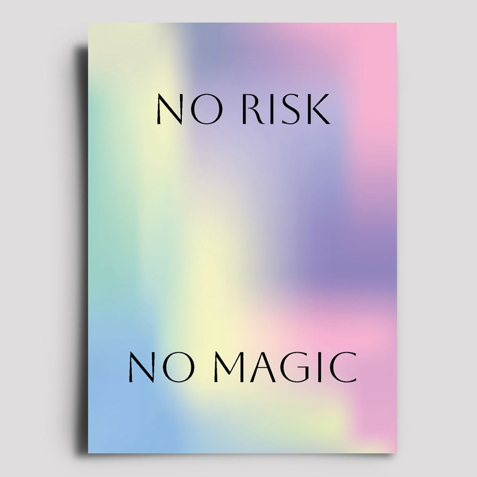 Postkarte - No Risk No Magic