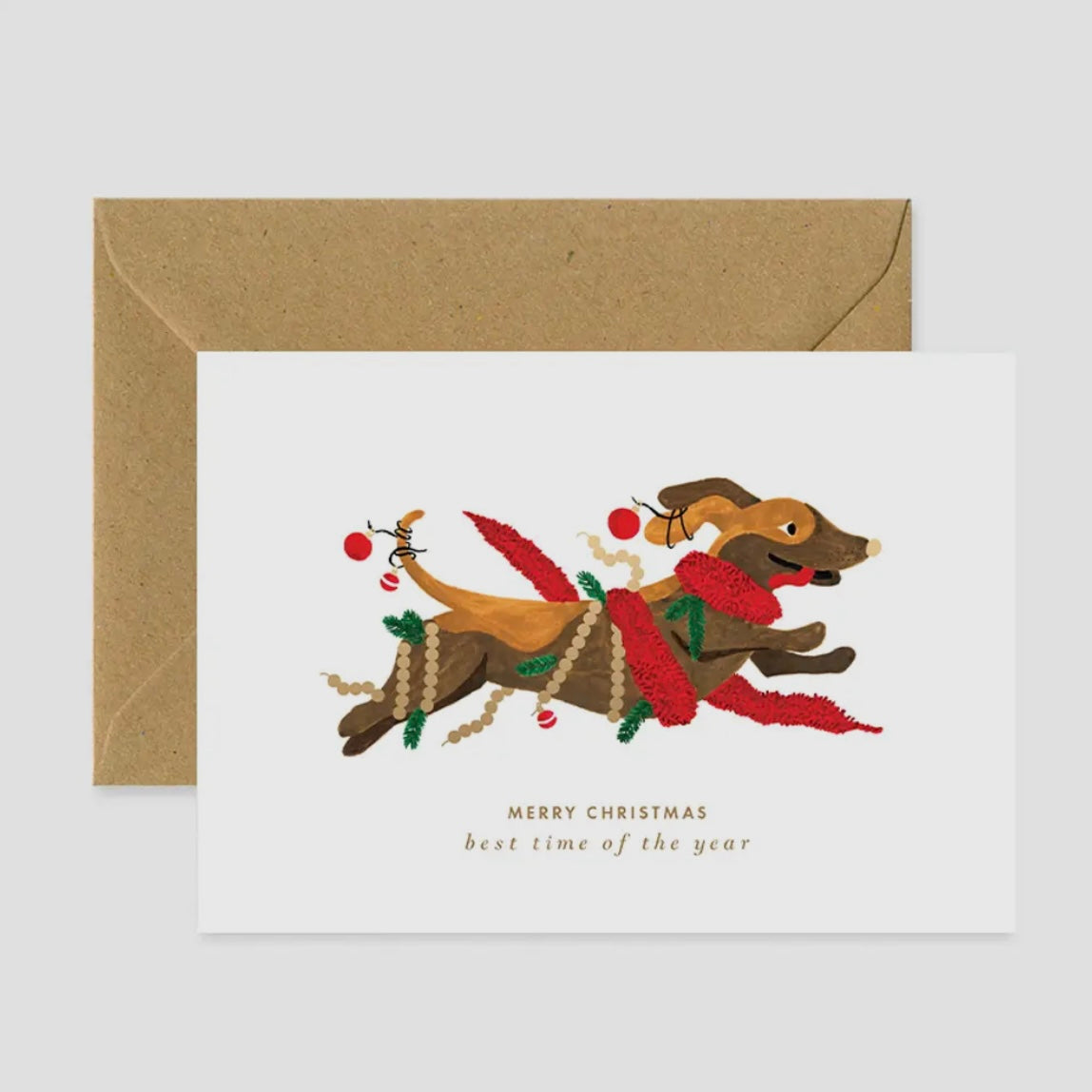 Grußkarte - Holiday Dachshund