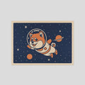 Postkarte - Space Shiba