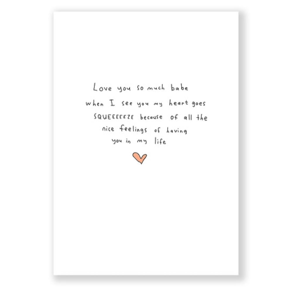 Grußkarte - My Heart Goes Squeeeeeze