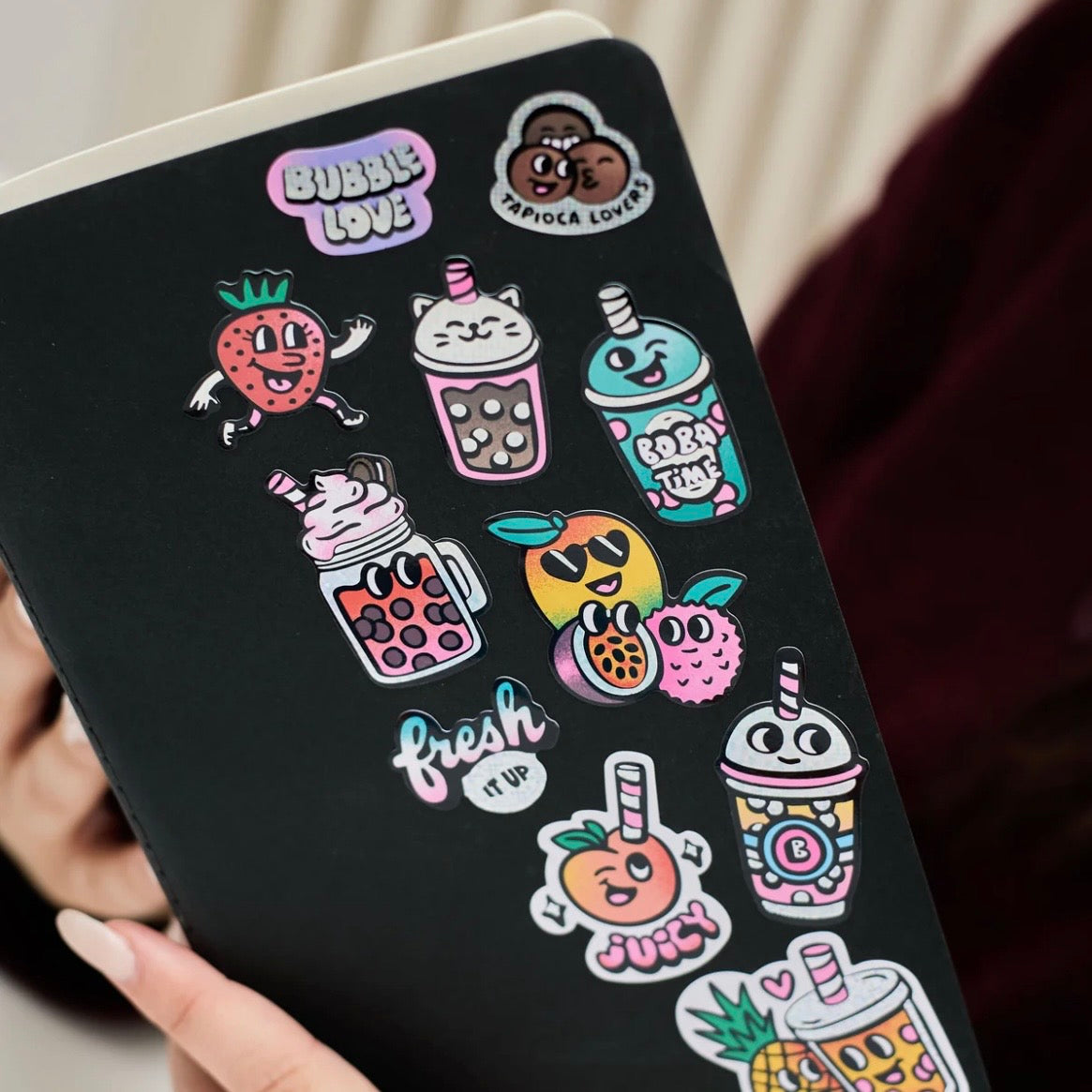 Stickerbogen - Bubble Tea