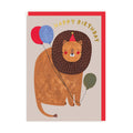 Grußkarte - Happy Birthday Lion