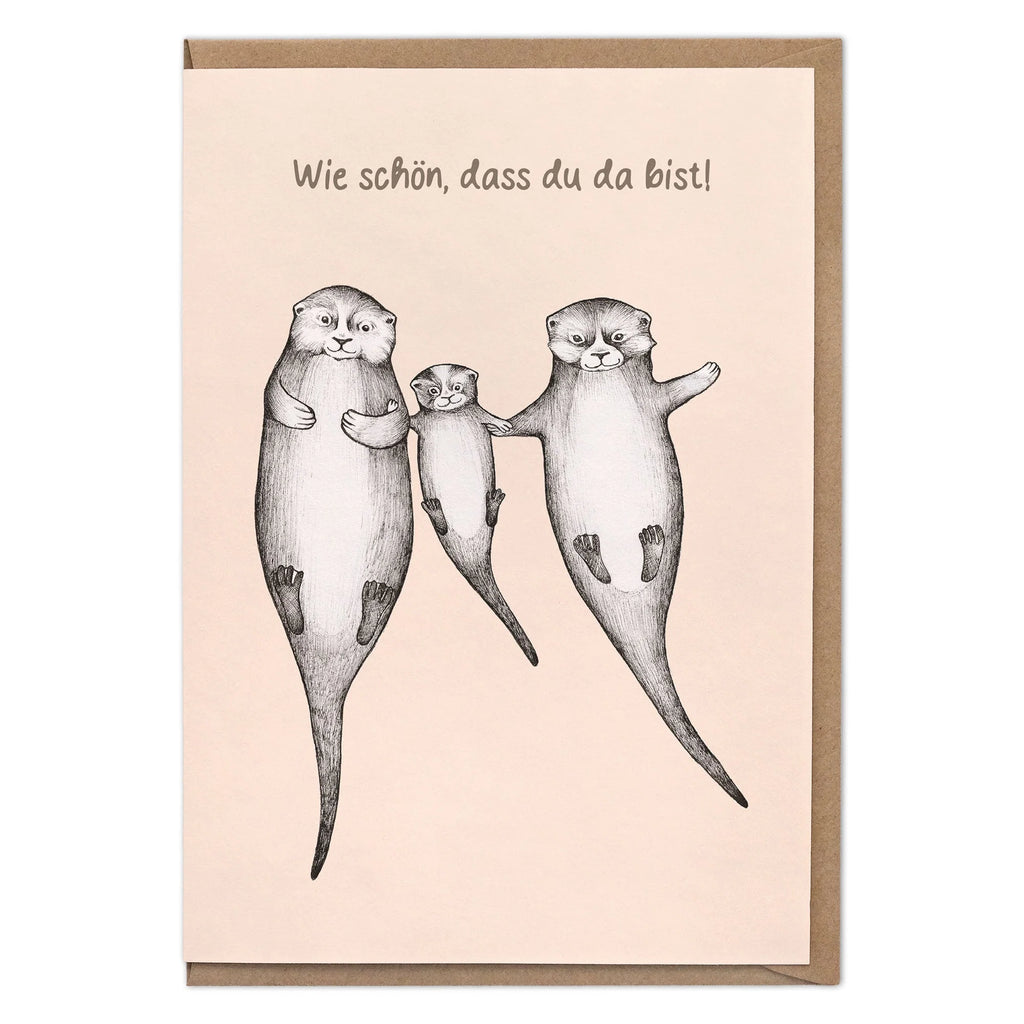 Grußkarte - Schön, dass du da bist