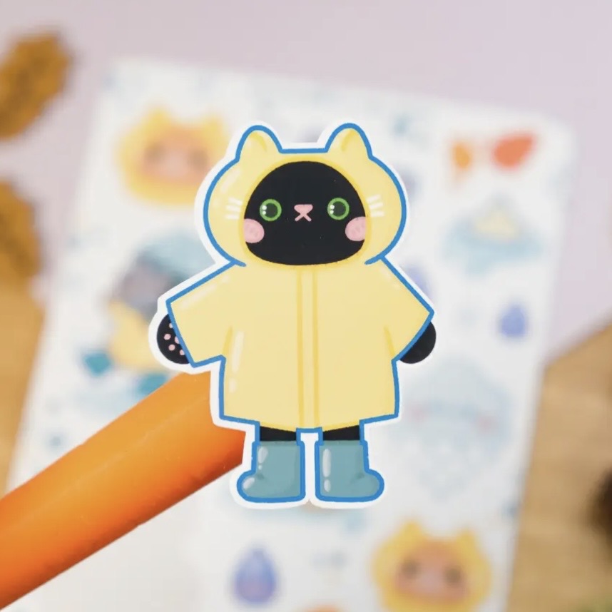Stickerbogen - Enjoy The Rain