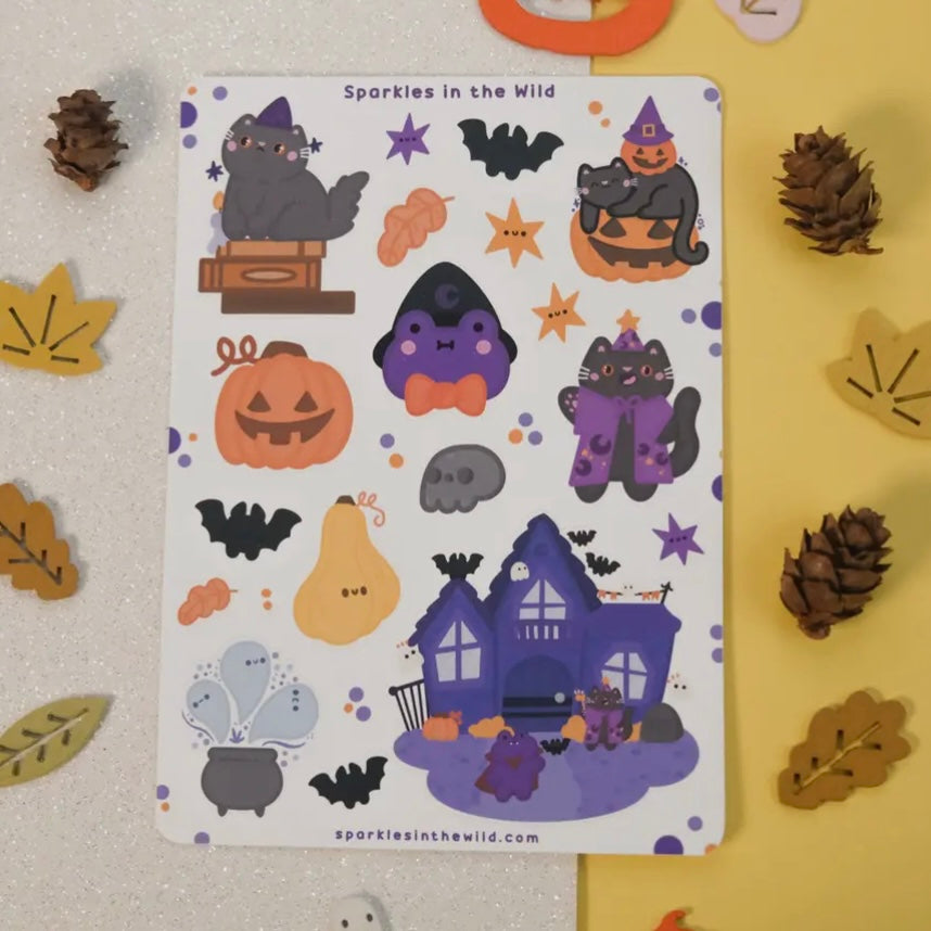 Stickerbogen - Halloween Creatures