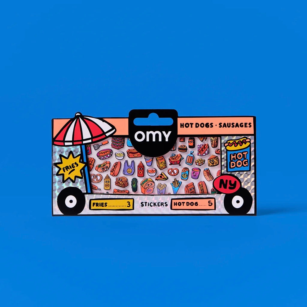 Stickerbogen - Hot Dog Shop