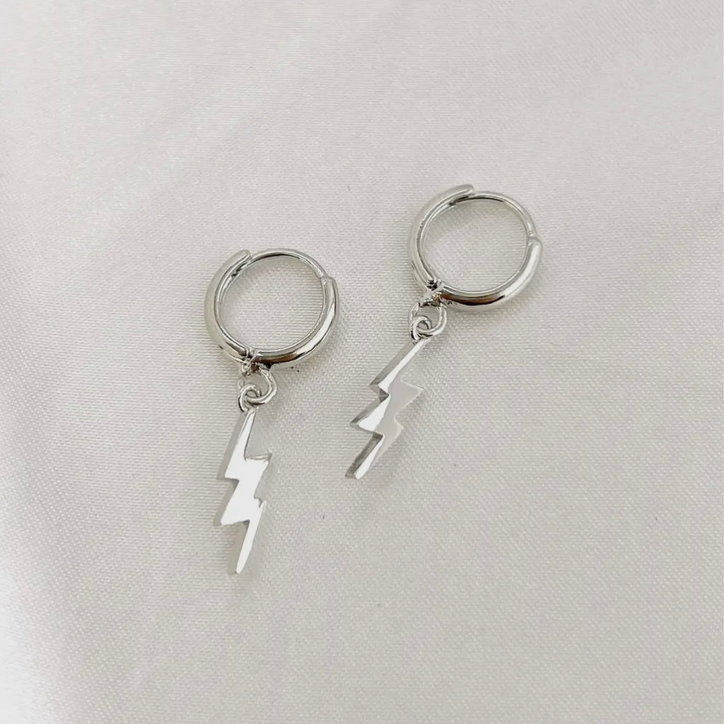 Ohrringe - Lightning Bolt Huggies (gold/silber)