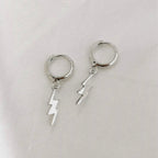 Ohrringe - Lightning Bolt Huggies (gold/silber)