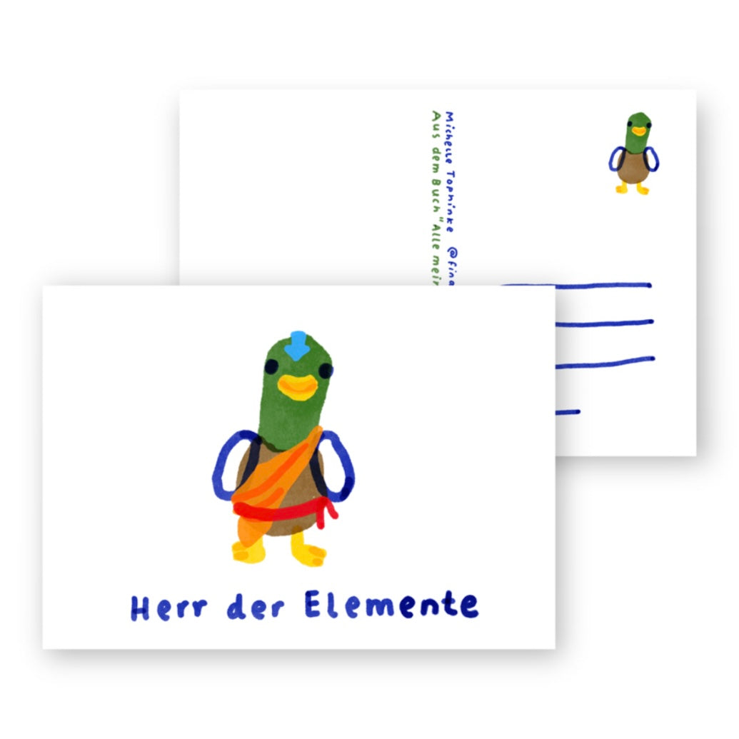 Postkarte - Herr der ElemEnte
