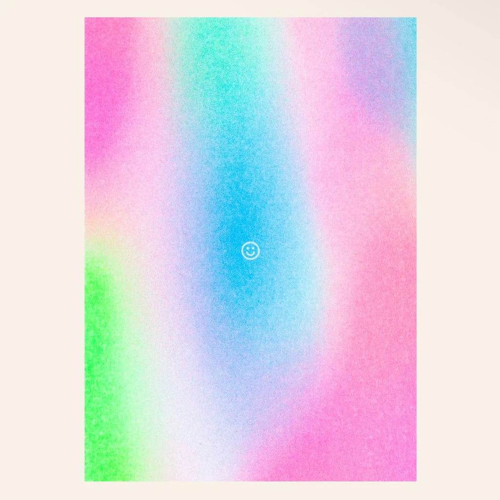 Postkarte - Smile Farbverlauf