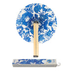 Pai Pai Fächer - Blaue Blumen