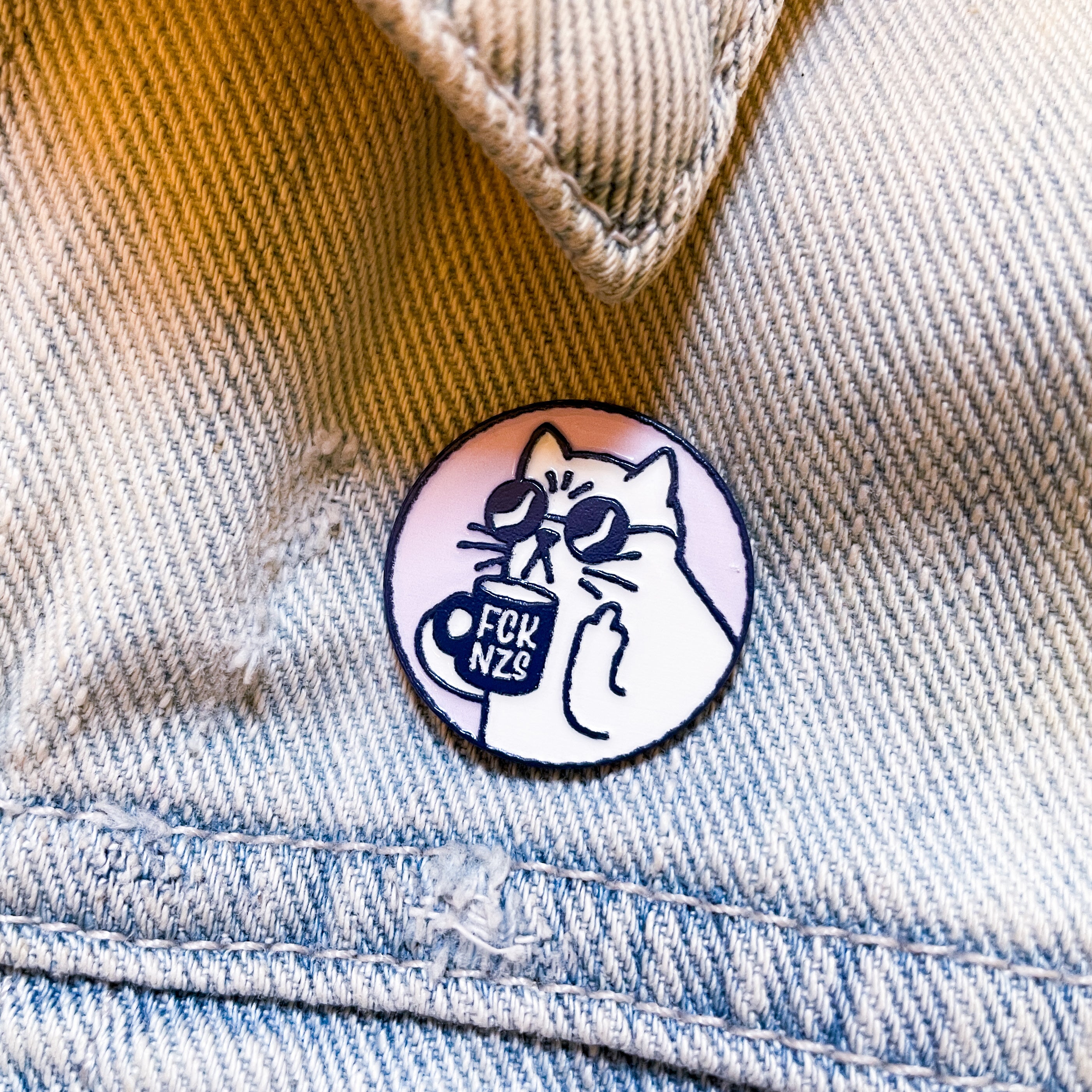 Pin - FCK NZS Cat