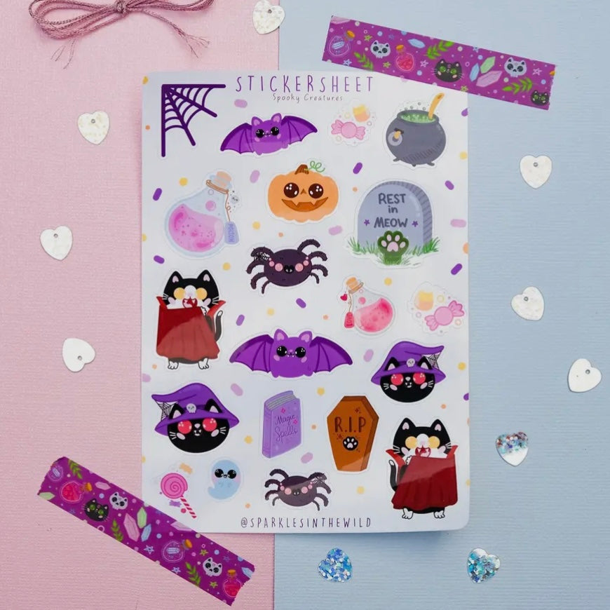 Stickerbogen - Cute Spooky