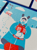 Grußkarte - Snow Day Walk