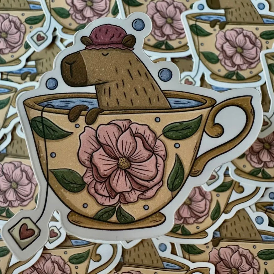 Aufkleber - Capybaratee