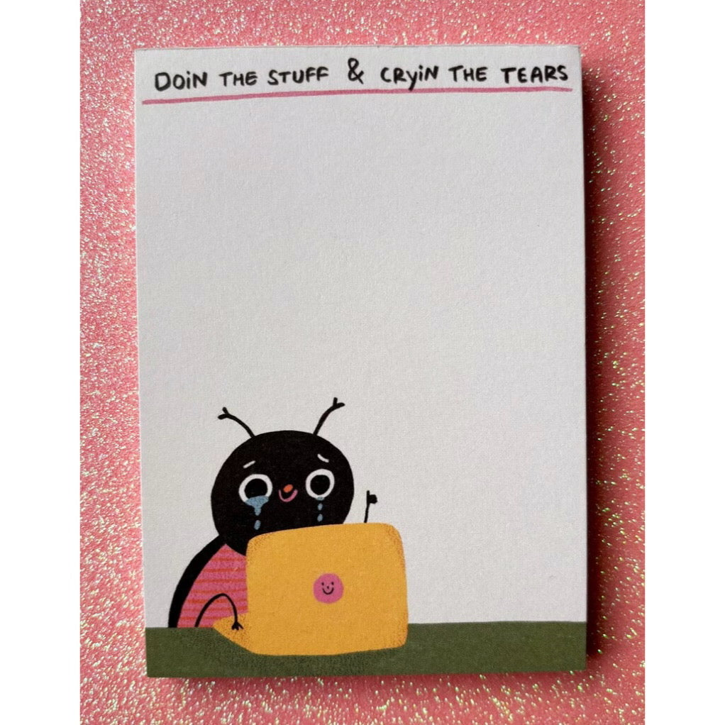 Notizblock - Crying The Tears