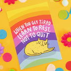 Postkarte - Rest, Don't Quit