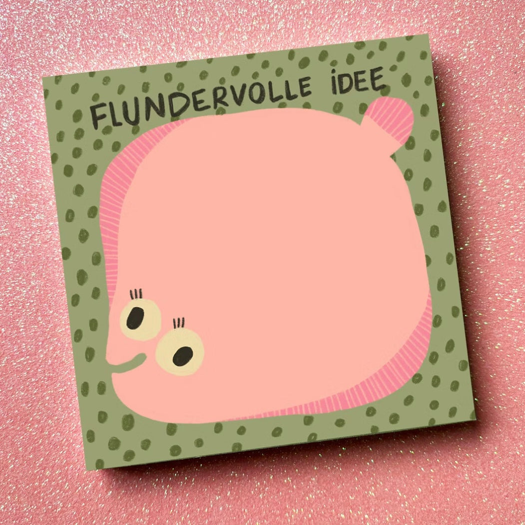 Notizblock - Flundervolle Idee