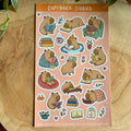 Stickerbogen - Capybara Stories
