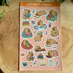 Stickerbogen - Capybara Stories