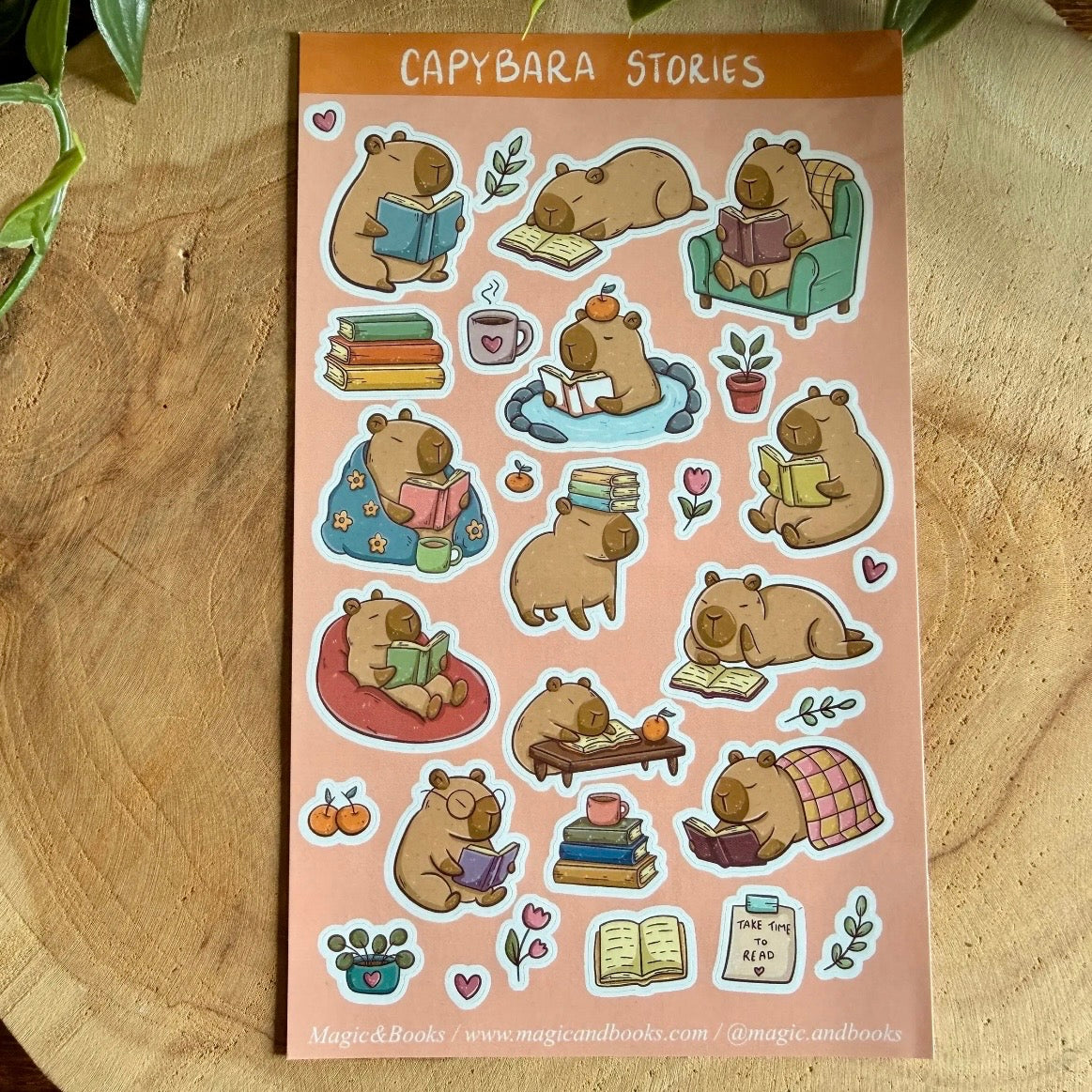 Stickerbogen - Capybara Stories