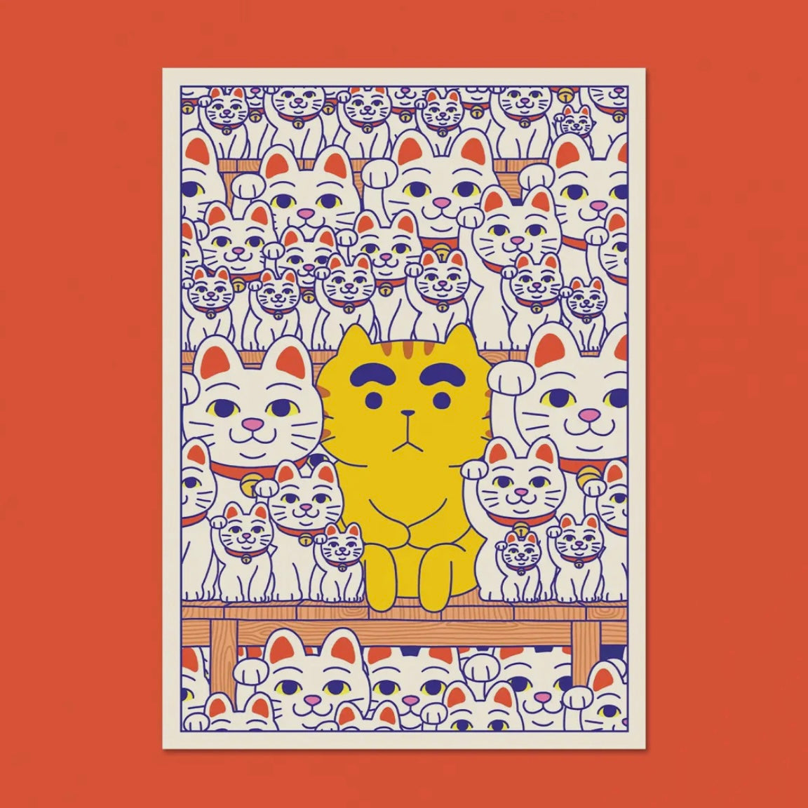 Postkarte - Maneki-Neko